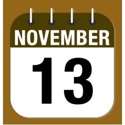 November 13.