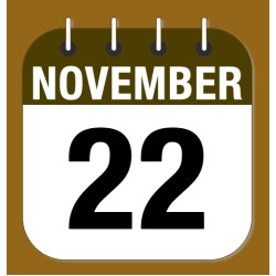 November 22.