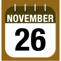 November 26.