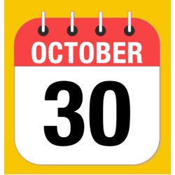 October 30.